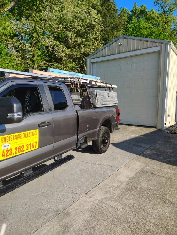 Greggs Garage Door Services truck in Greene County, TN